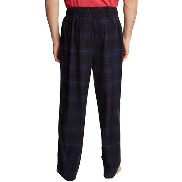 Nautica Men's Cozy Fleece Lounge/Pajama Plaid Pants - Size L - Picture 2 of 7